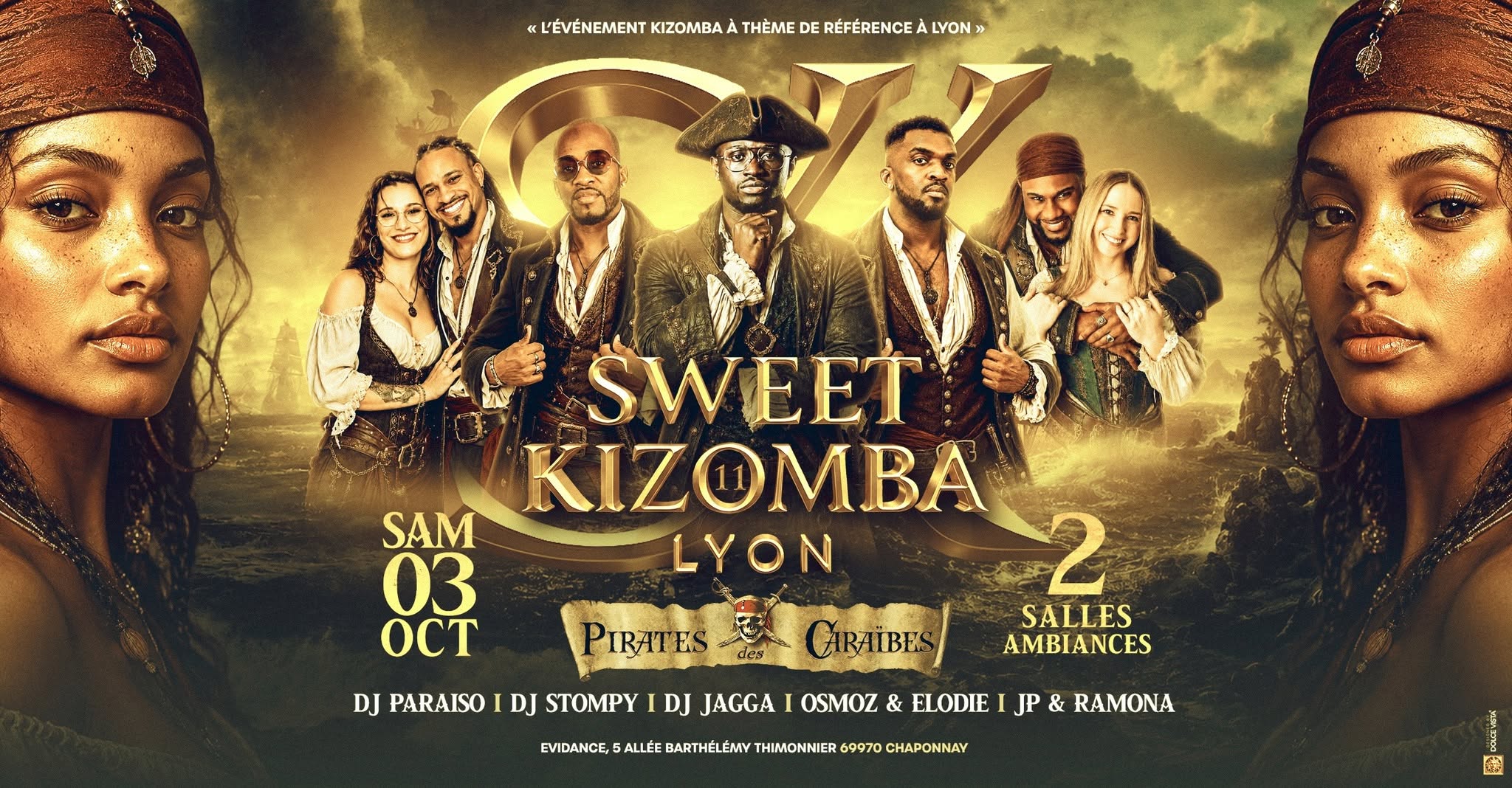 Affiche de 🏴‍☠️SWEET KIZOMBA 11 PIRATES DES CARAÏBES 