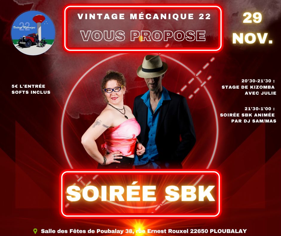 Affiche de soirée SBK 