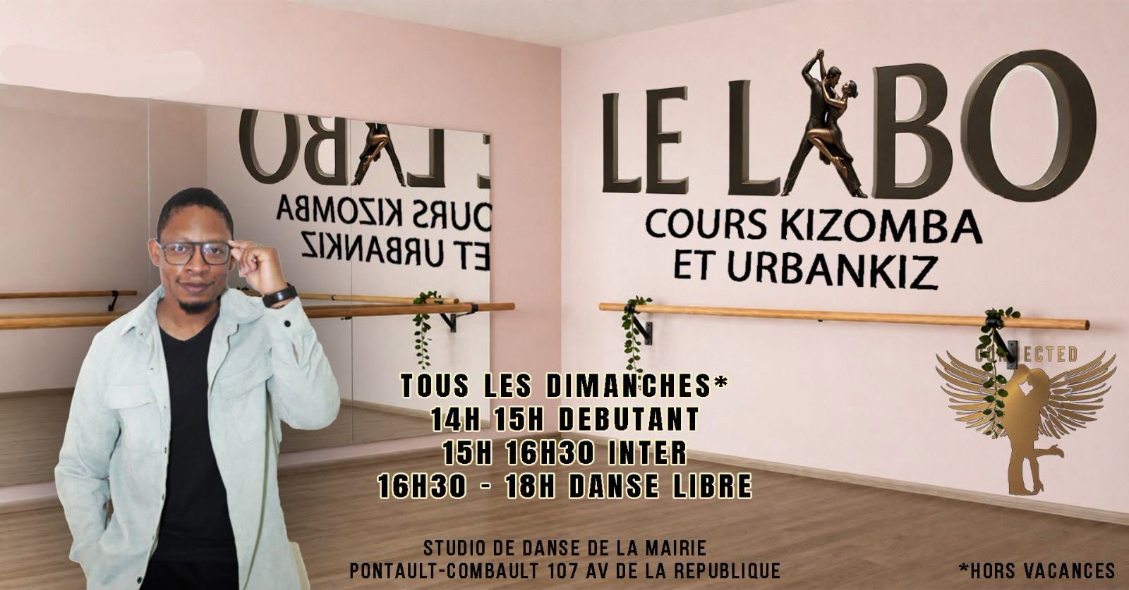 Affiche de Le Labo : Cours de Kizomba pour débutants et Intermédiaires à Pontault-Combault 🕺💃