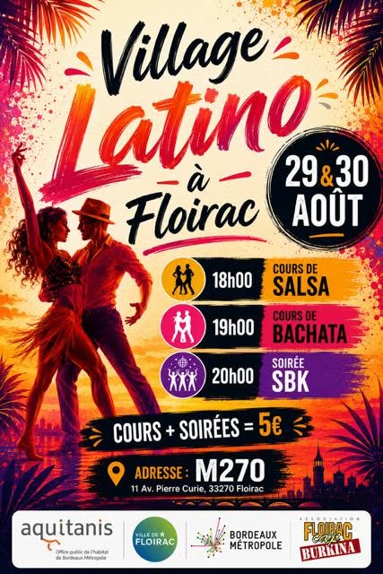 Affiche de VILLAGE LATINO À FLOIRAC SBK
