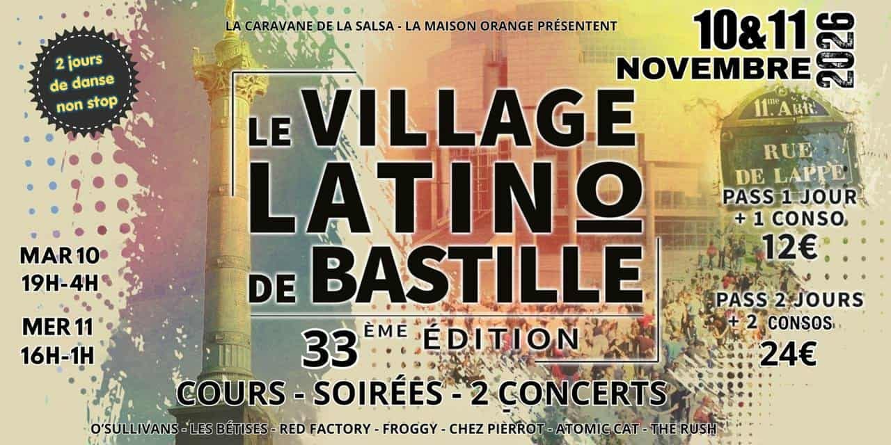 Affiche de Le Village Latino de Paris Bastille - 33ème édition !