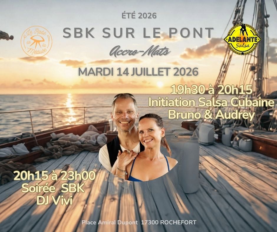 Affiche de LES MARDIS SUR LE PONT AVEC ADELANTE SALSA ET LES MEDUSES RESTAURATION
