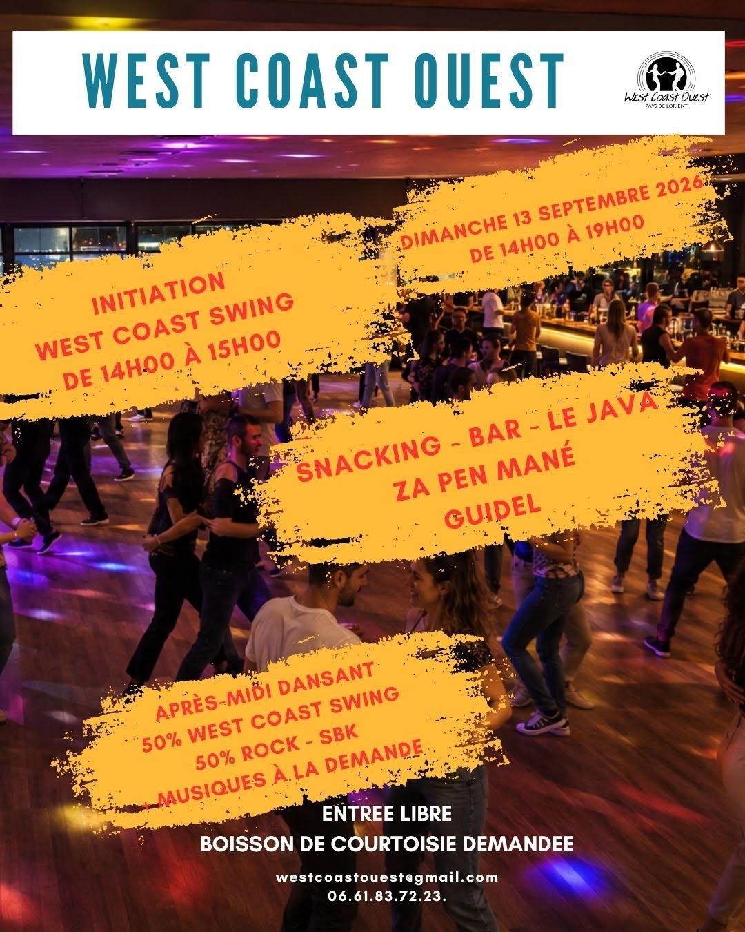 Affiche de Initiation WCS et après-midi WCS/SBK-Rock