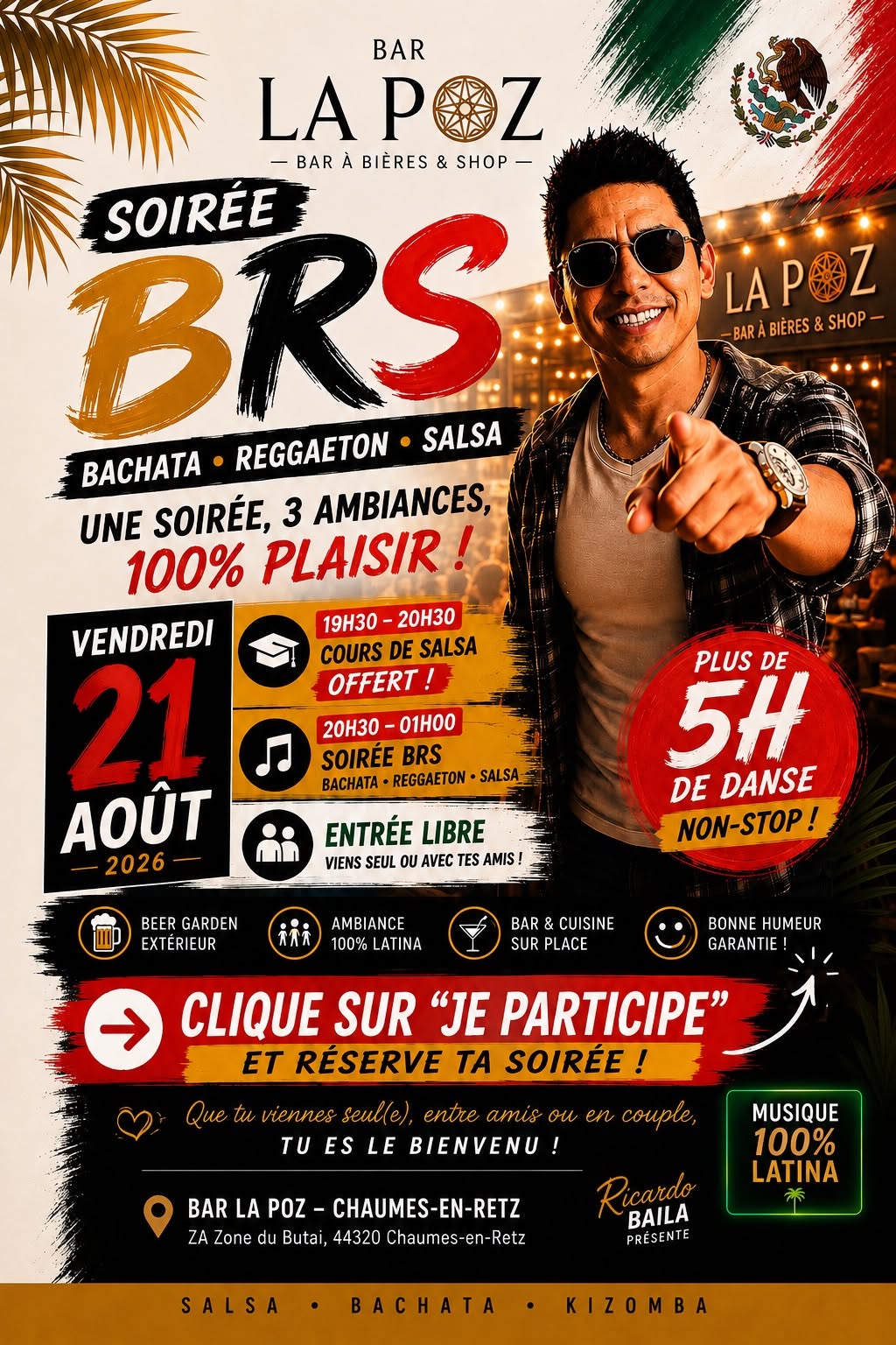 Affiche de 🔥 Soirée SBK – Bar La Poz 🔥