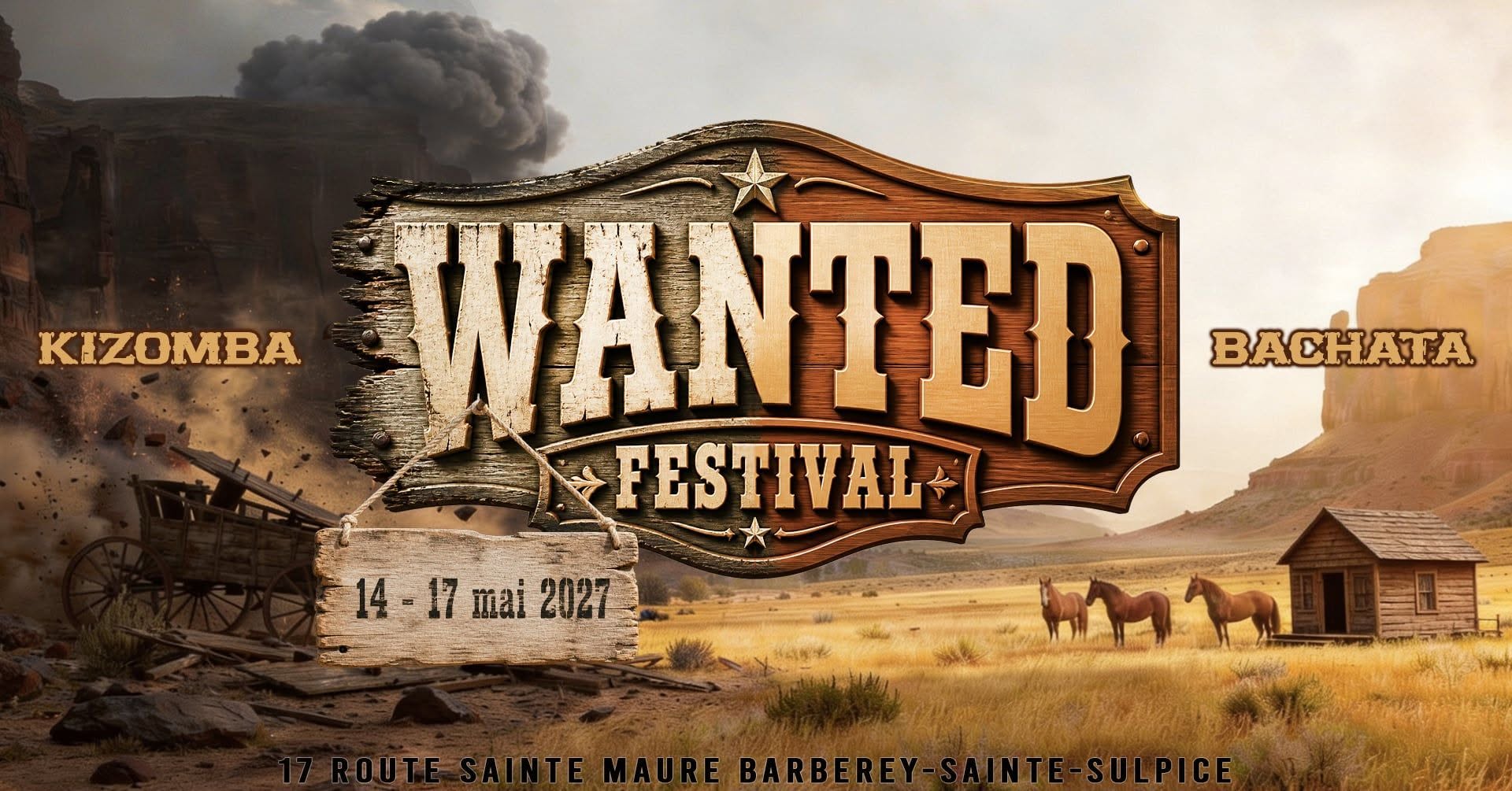Affiche de WANTED FESTIVAL La dernière danse/ Chapitre finale 🤠 KIZOMBA & BACHATA 🏹 TROYES