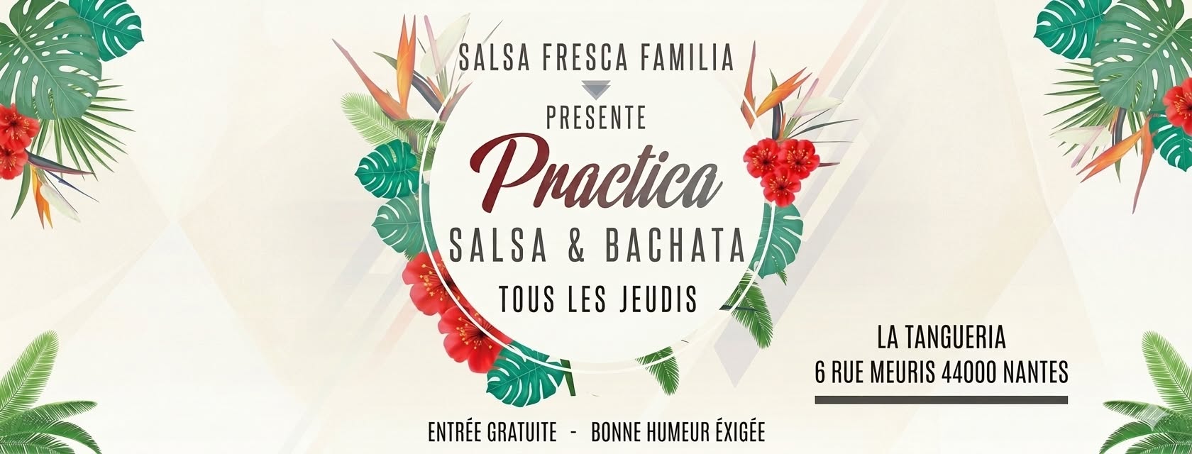Affiche de Practica salsa et bachata avec Hicham - Jeudi 22 octobre
