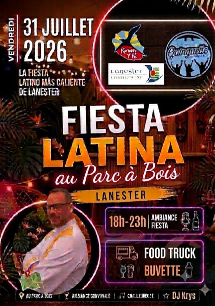Affiche de GUINGUETTE FIESTA LATINA AU PARC A BOIS A LANESTER