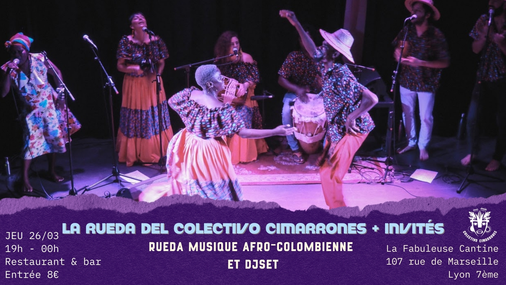 Affiche de La Rueda del Colectivo Cimarrones + invités