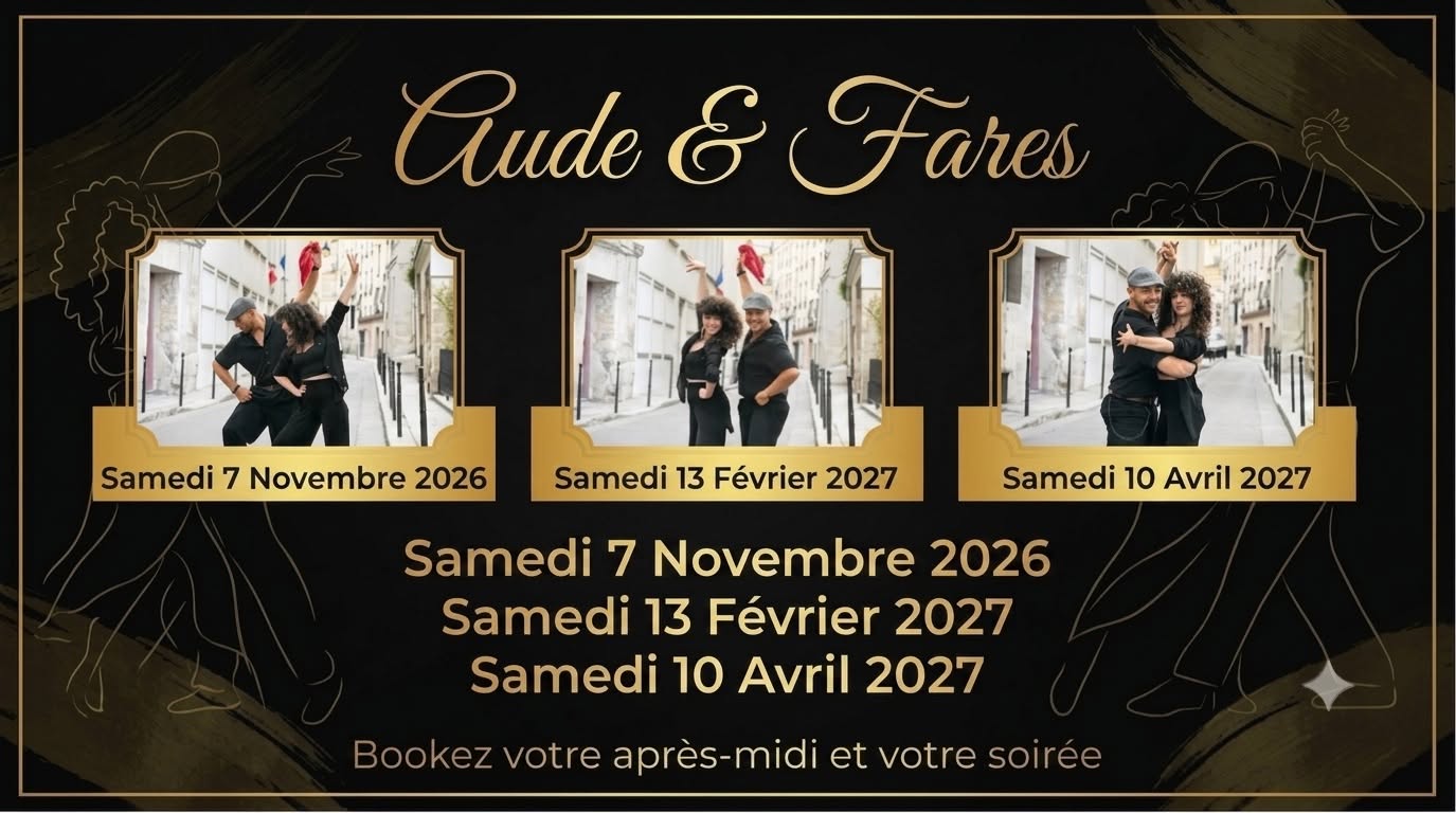 Affiche de 💃 STAGES DE SALSA AVEC AUDE & FARES🕺🏻