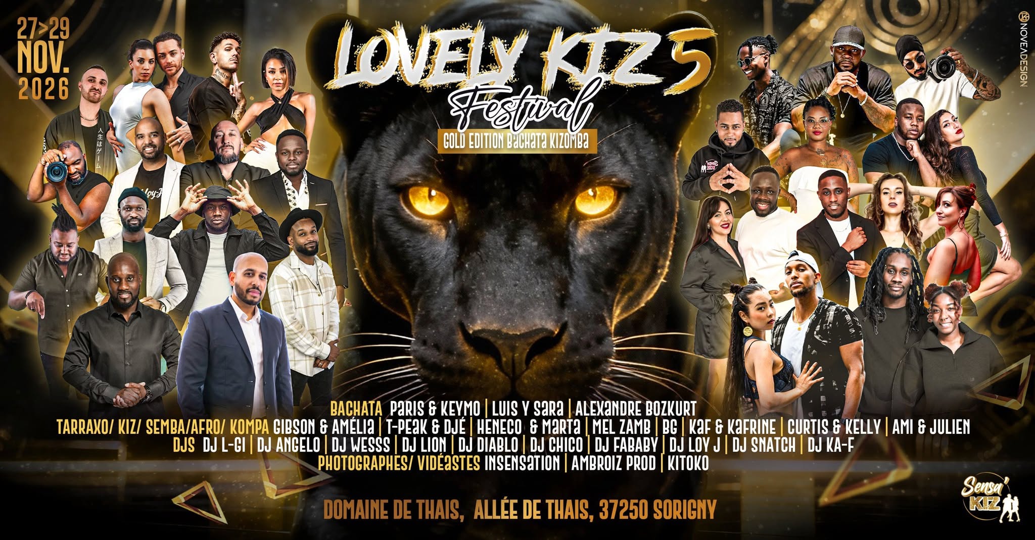 Affiche de LOVELY KIZ GOLD EDITION - KIZOMBA & BACHATA 