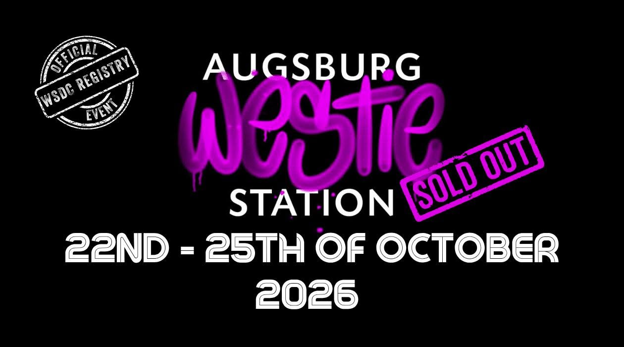 Affiche de AWS 2026 - Augsburg Westie Station - West Coast Swing Festival (WSDC Registry Event)