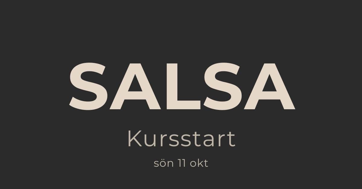 Affiche de Salsa · Kursstart · Två nivåer
