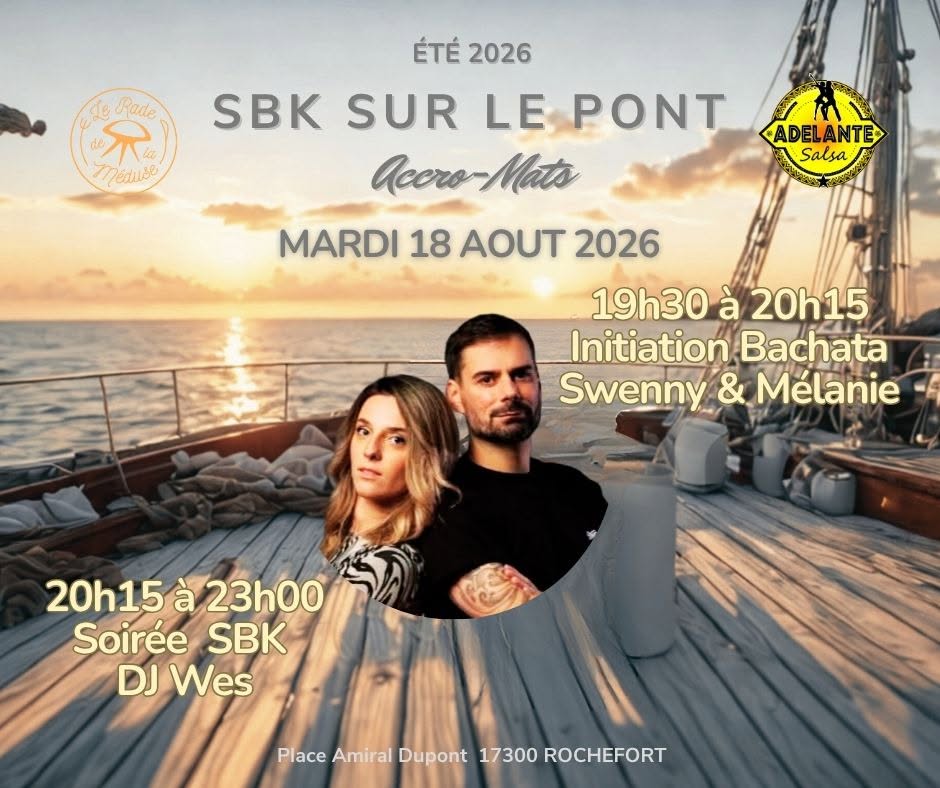 Affiche de LES MARDIS SUR LE PONT AVEC ADELANTE SALSA ET LES MEDUSES RESTAURATION