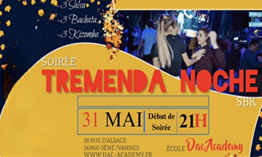 Affiche de Tremenda Noche à Vannes. Soirée SBK