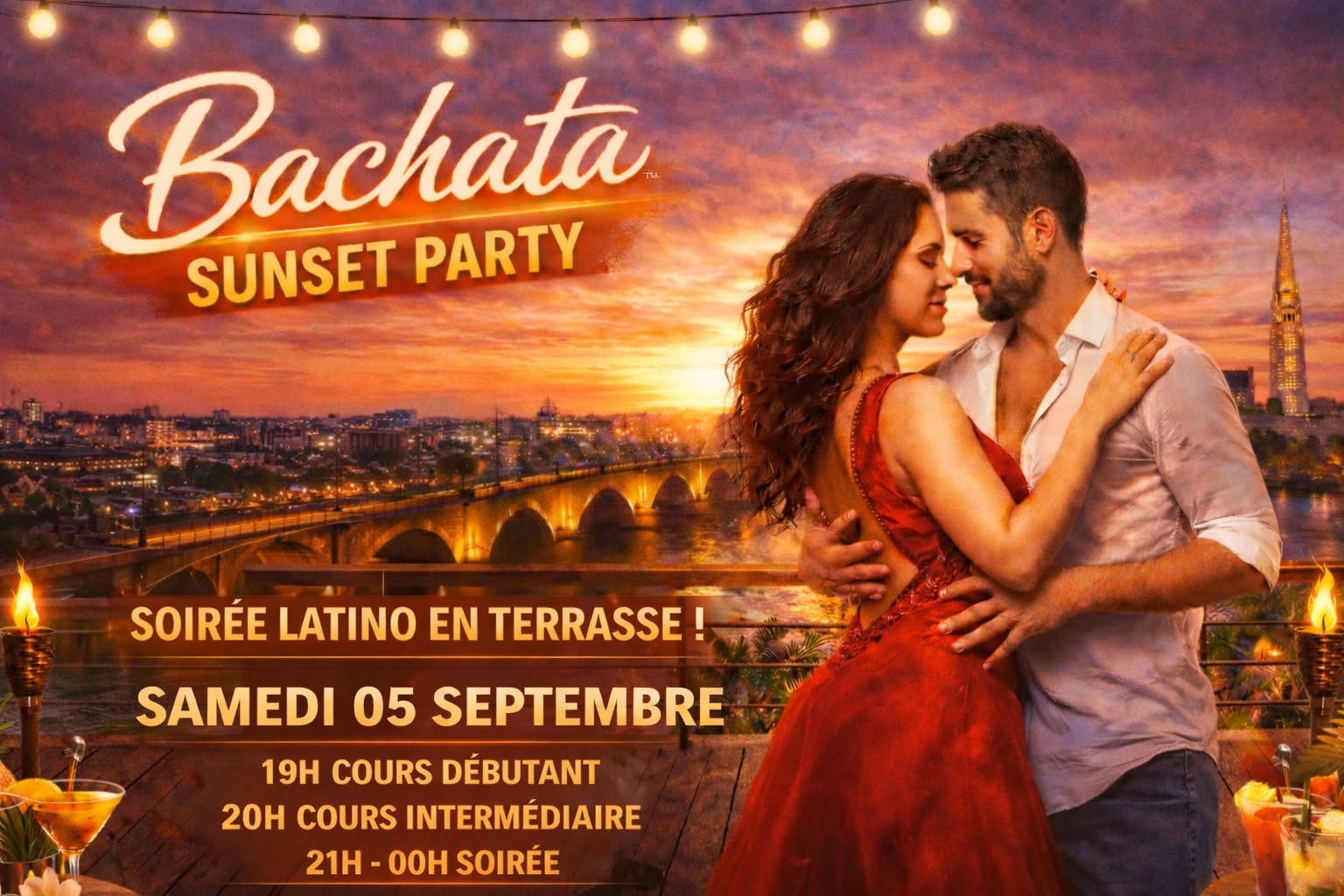 Affiche de Bachata Sunset Party 