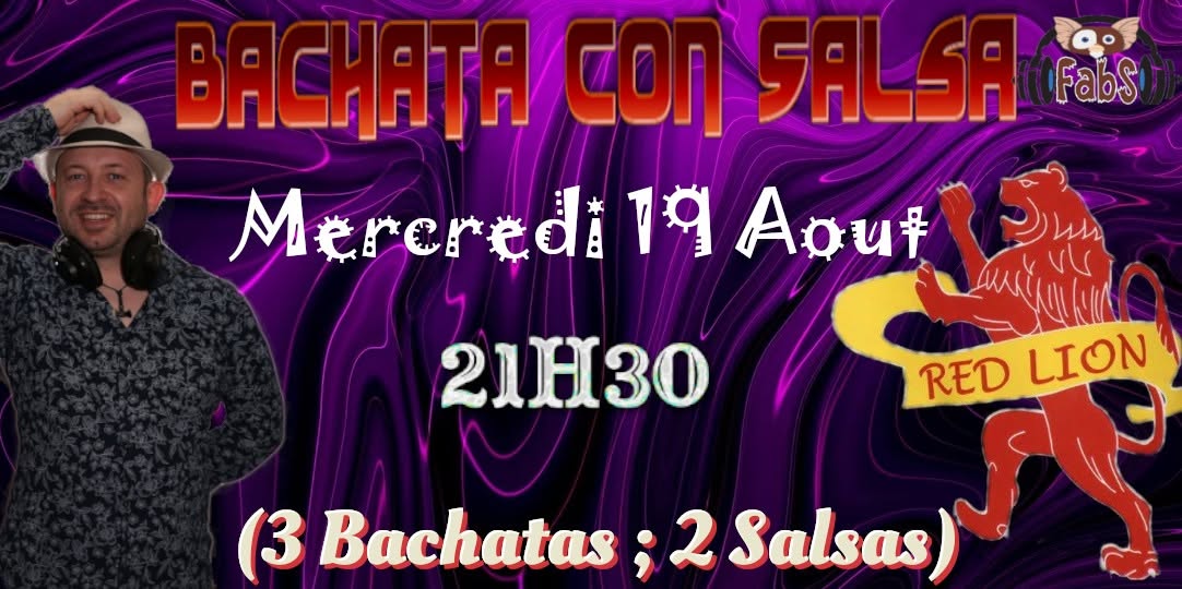 Affiche de Bachata Con Salsa au RedLion