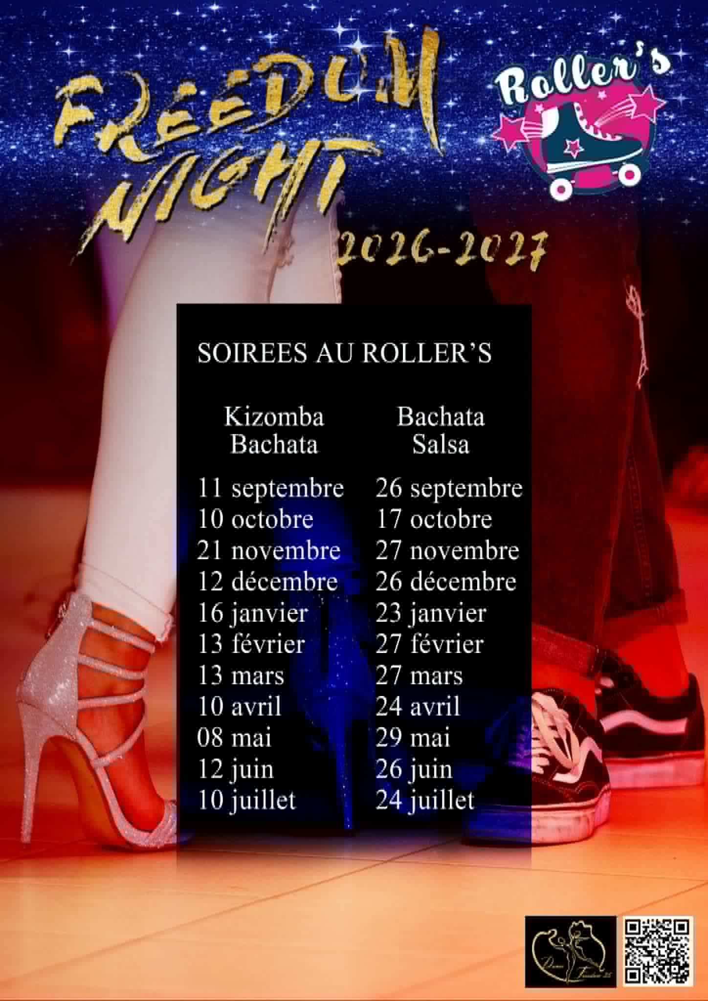 Affiche de DANSE FREEDOM AU ROLLER´S 2026/2027