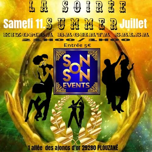 Affiche de LA SOIRÉE  Kizomba Bachata Salsa  SUMMER