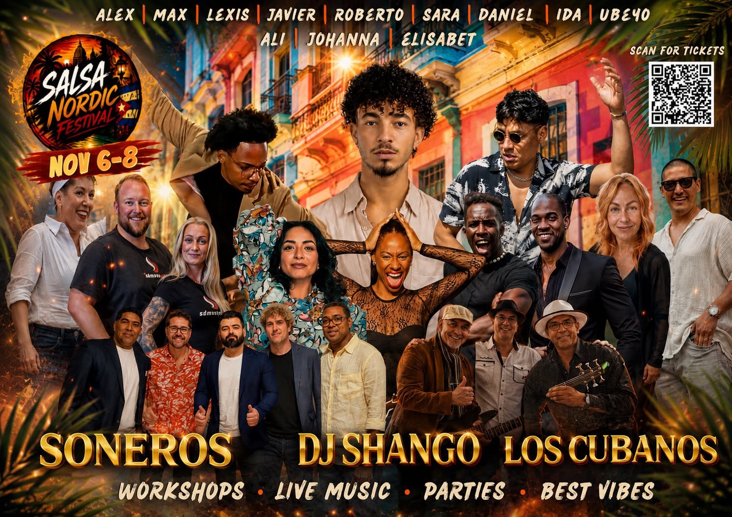 Affiche de Salsa Nordic Festival, Nov 6-8