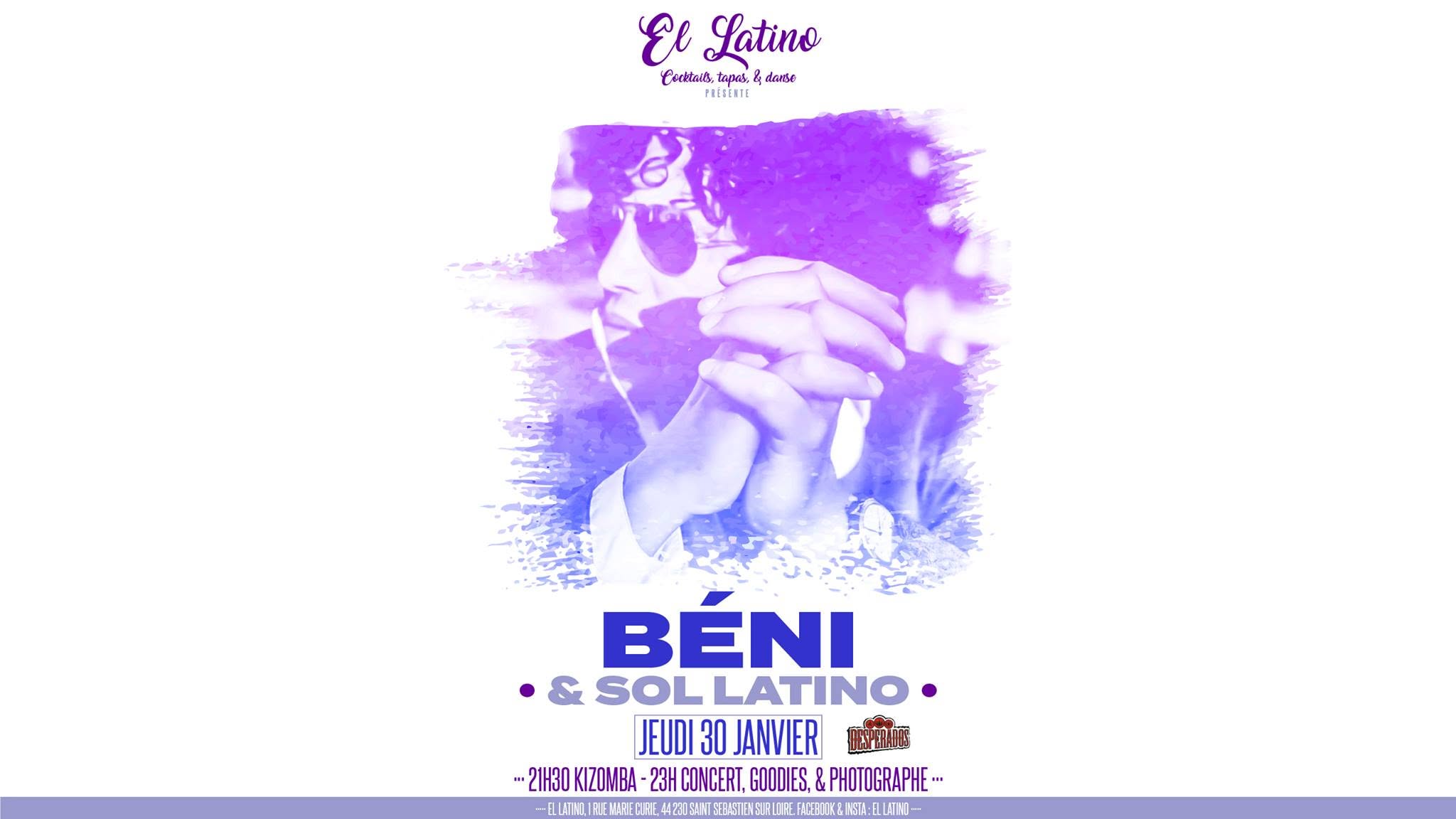 Affiche de Béni Médina & Sol Latino en concert