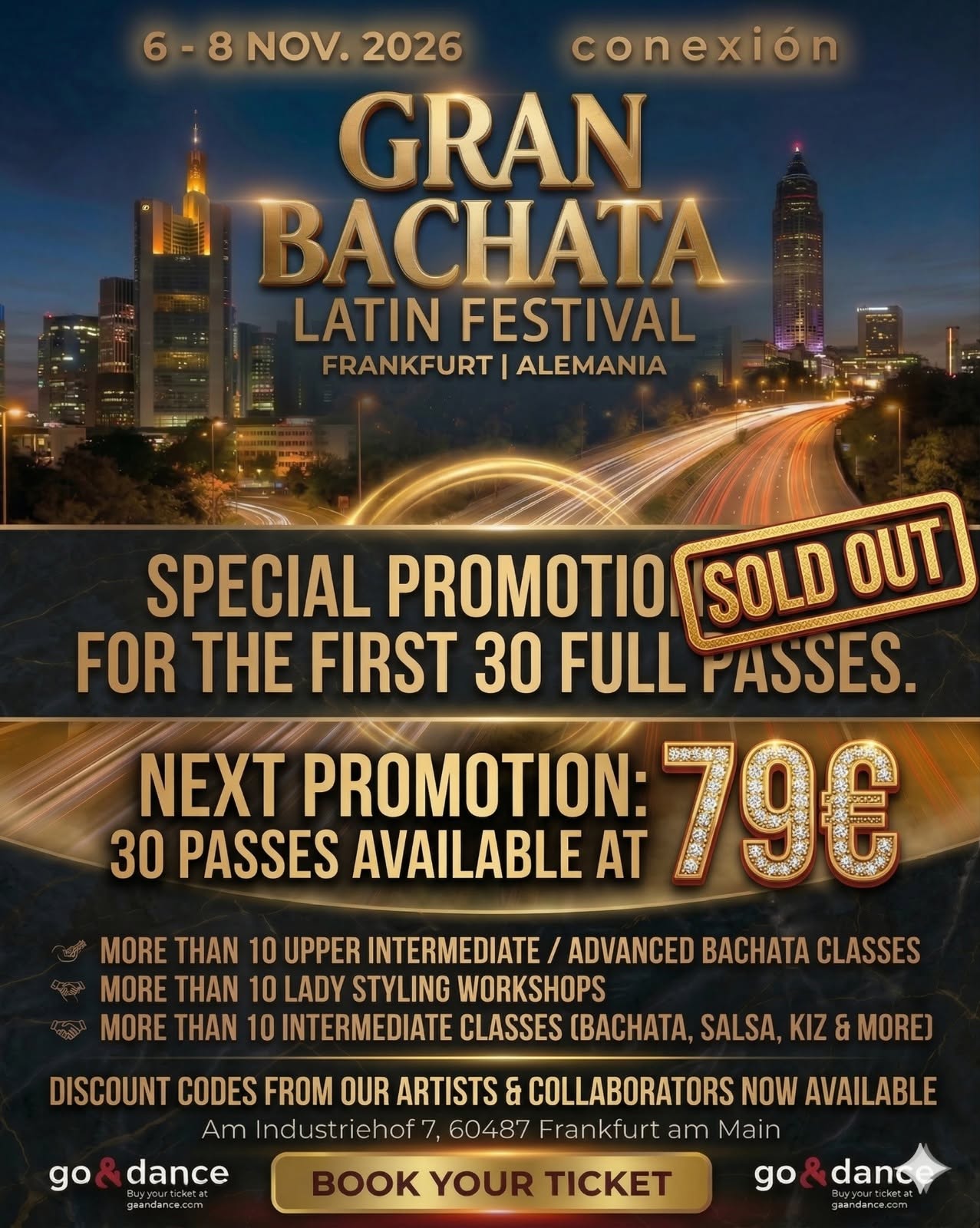 Affiche de Gran Bachata & Latin Festival Frankfurt