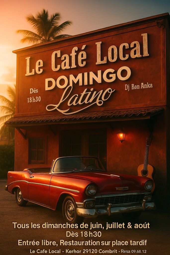 Affiche de Domingo Latino avec Dj Ron Anka @ Le Café Local