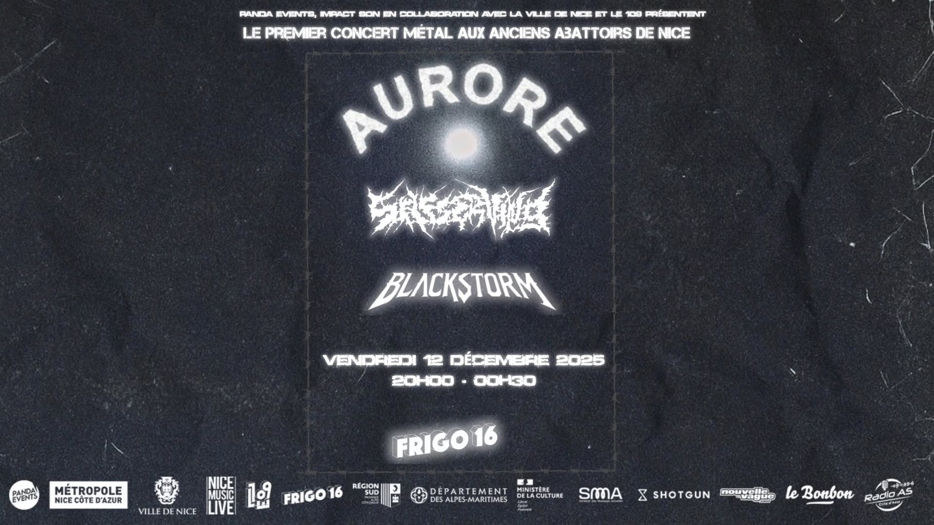 Affiche de AURORE - SELF SERVING - BLACKSTORM - FRIGO 16
