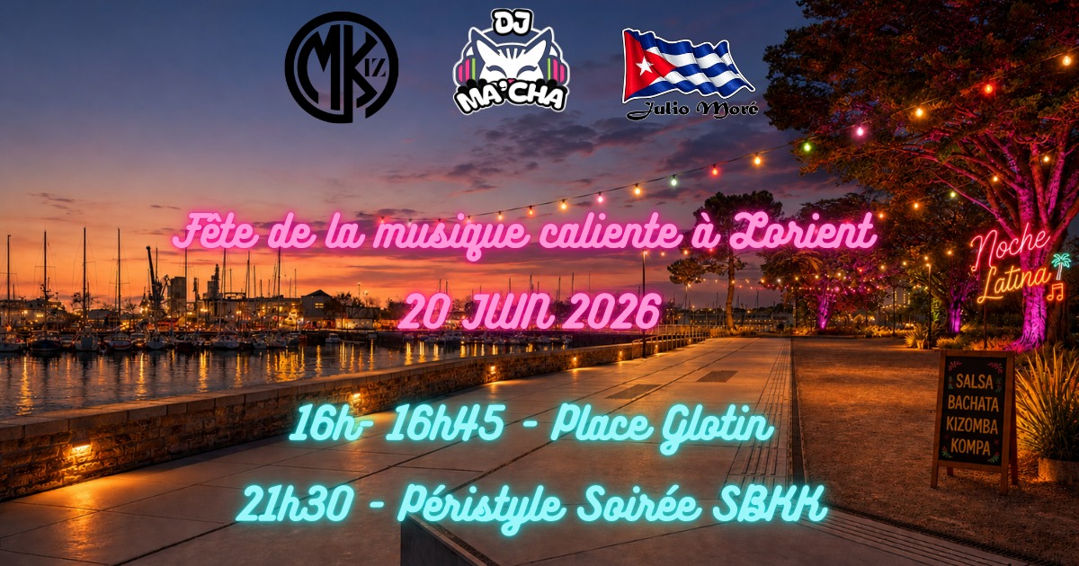 Affiche de Fête de la musique caliente à Lorient