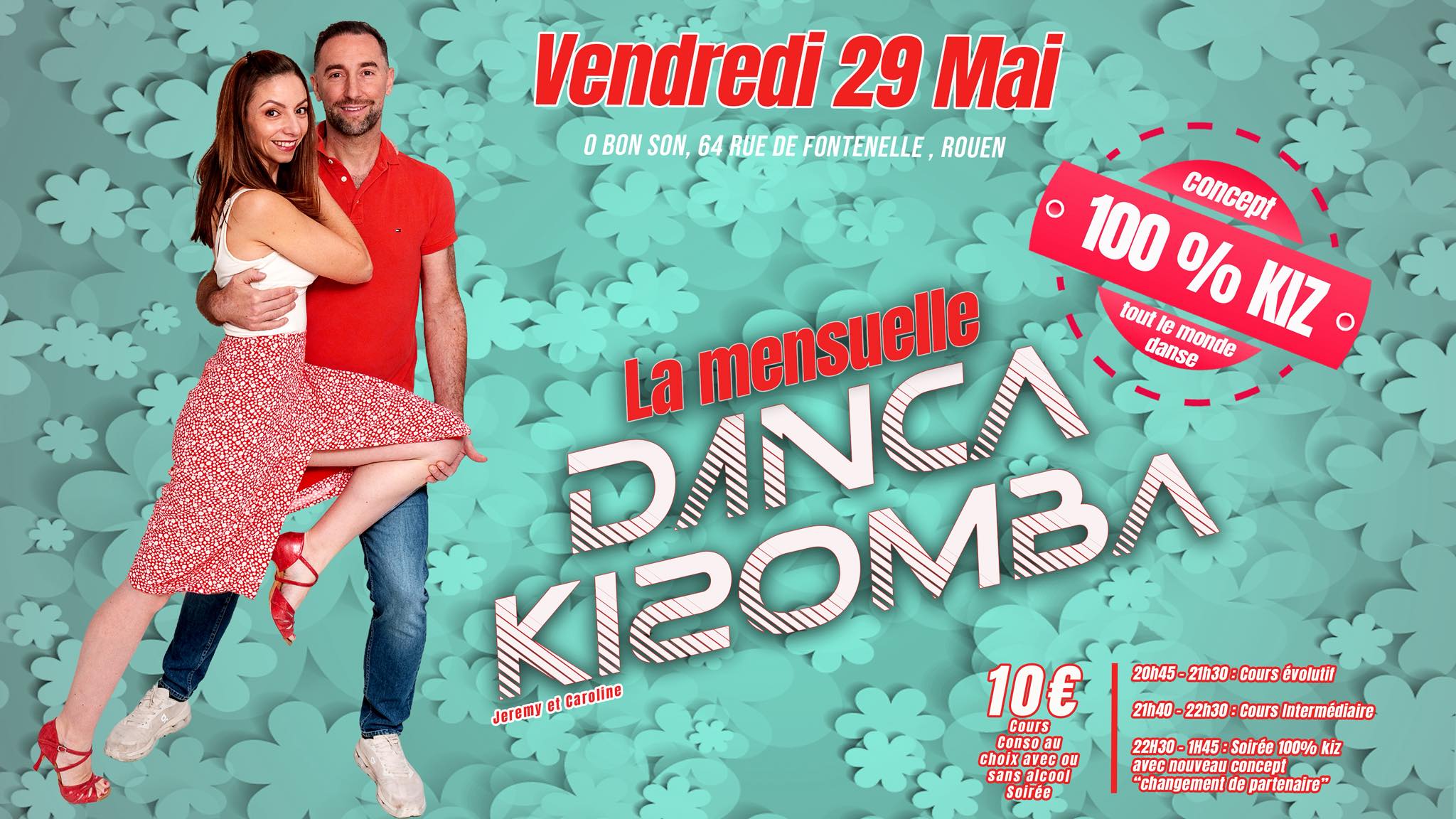 Affiche de La mensuelle Danca Kizomba - Mai 2026