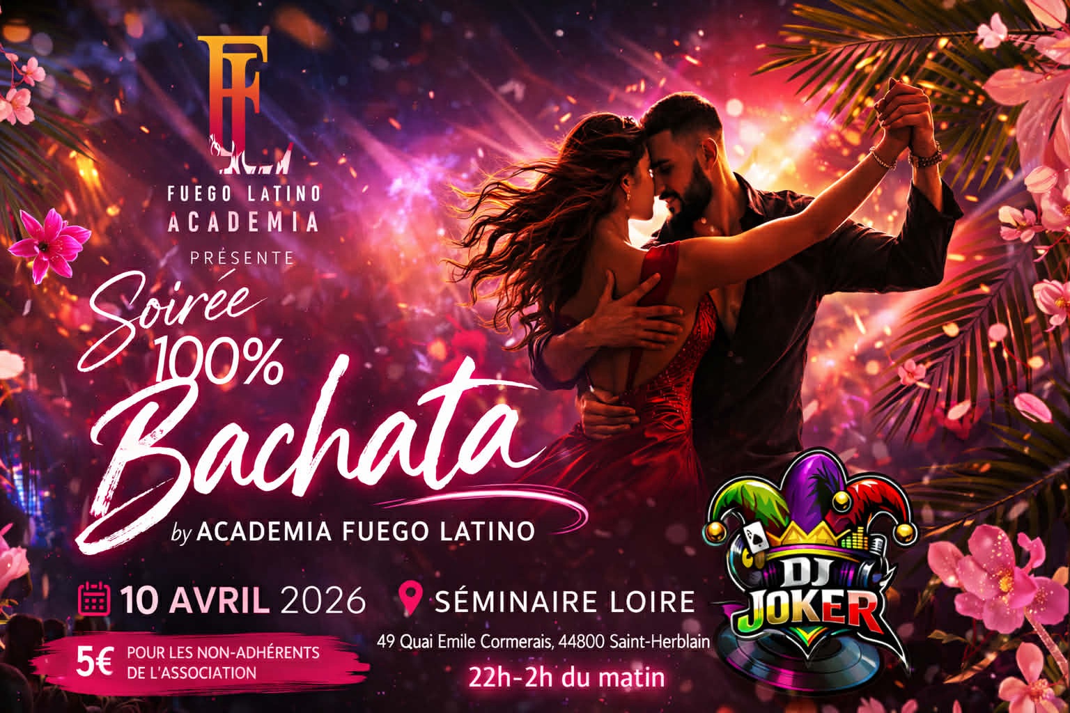 Affiche de SOIRÉE 100% BACHATA 