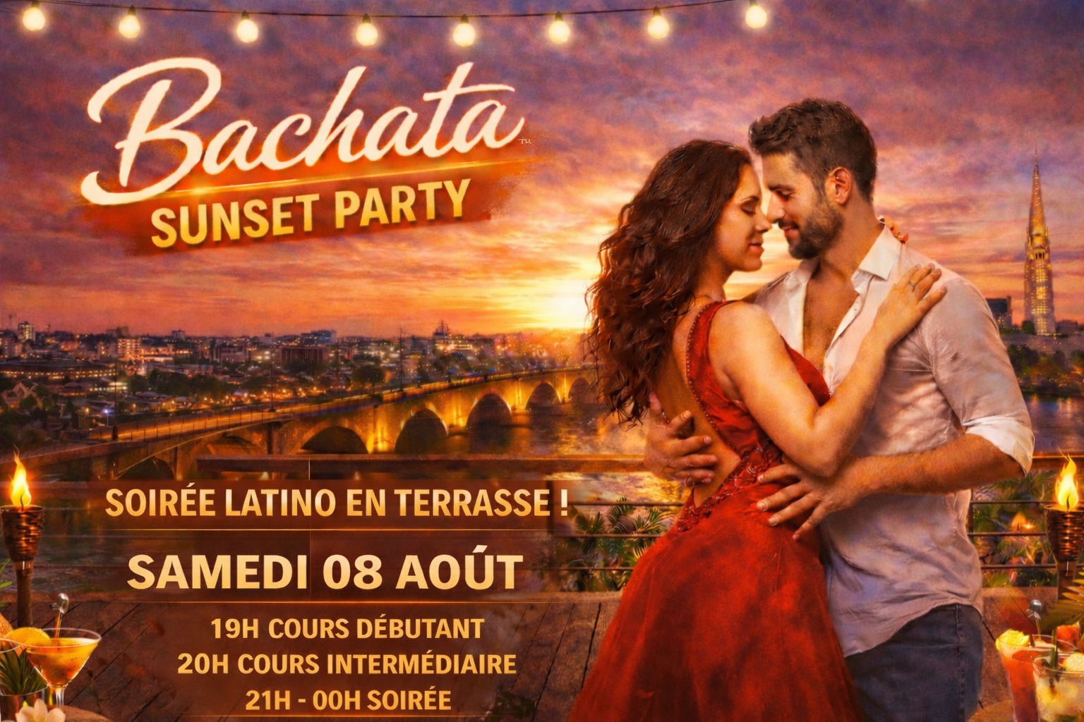 Affiche de Bachata Sunset Party 