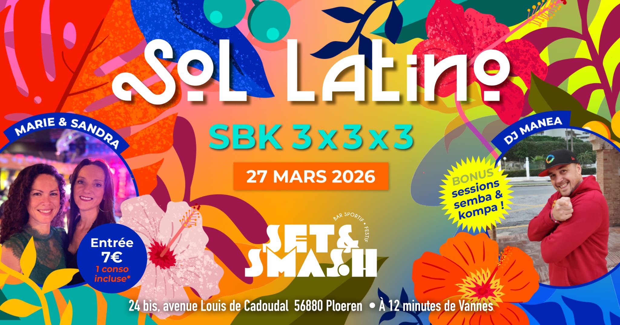 Affiche de Sol Latino Salsa Bachata Kizomba