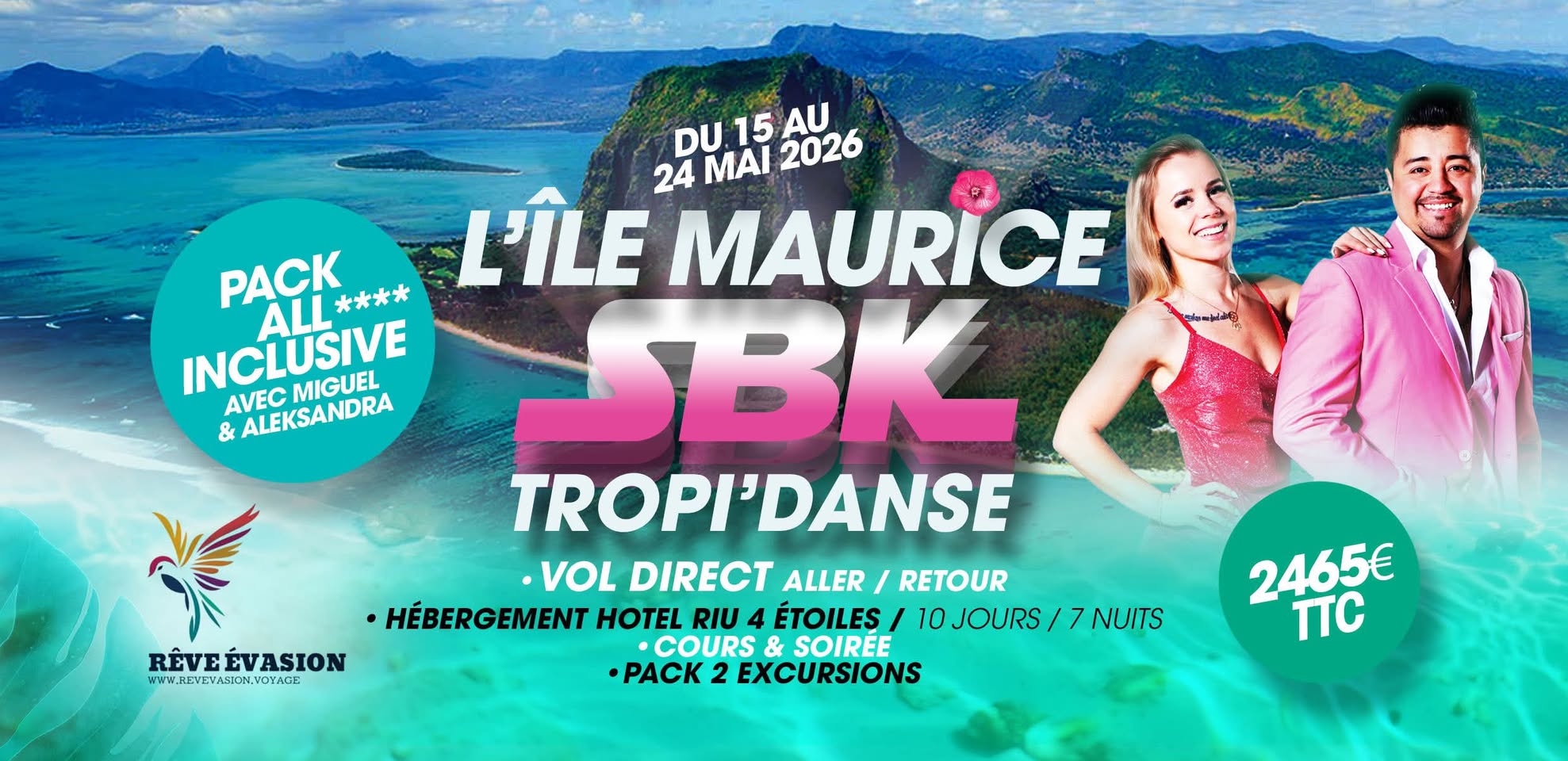 Affiche de L’île Maurice Découverte 🏝️ Bien-Être 🧘‍♀️ et la Danse! 💃🕺