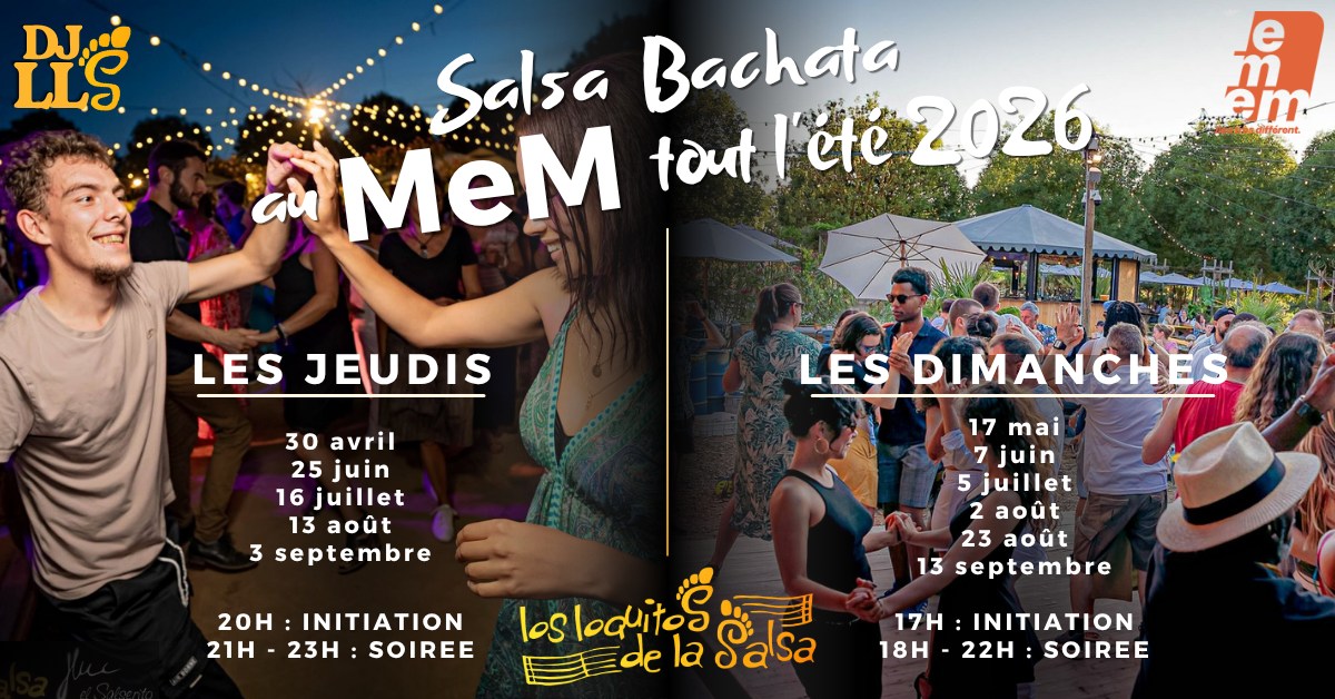 Affiche de Salsa Bachata au MeM avec Los Loquitos