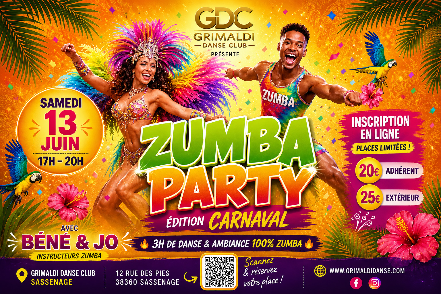 Affiche de Zumba Party Edition Carnaval