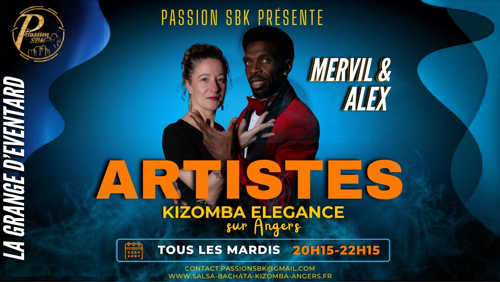 Affiche de Portes ouvertes kizomba avec Mervil & Alex / Passion sbk 