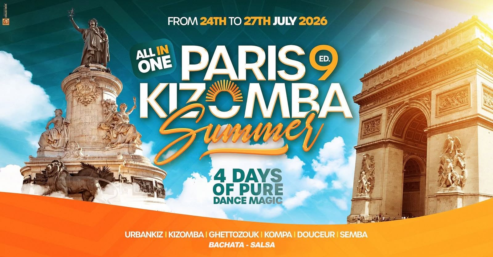 Affiche de PARIS KIZOMBA SUMMER 9e Ed. Official