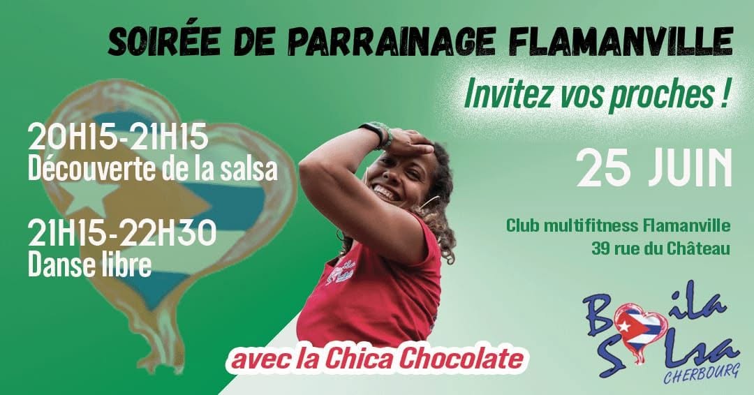 Affiche de Soirée parrainage et découverte de la Salsa SECTEUR OUEST