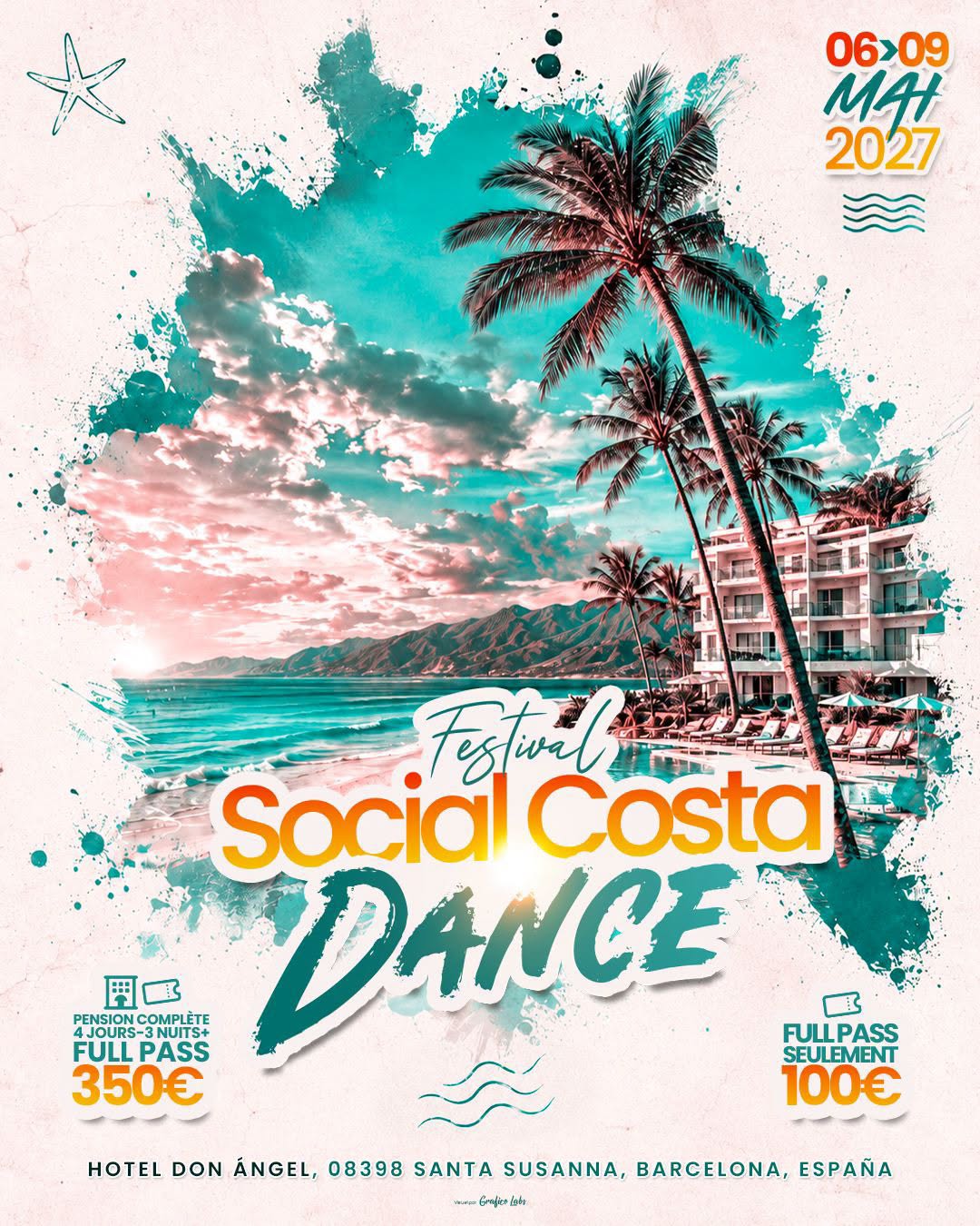 Affiche de Festival Social Costa Dance 